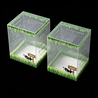 Boîte pliable écologique en PVC/PET transparent avec fenêtre, emballage plastique pour appareils électroniques, appareils photo, écouteurs, montres connectées, poupées et cadeaux