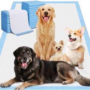 Tapis de propreté pour chien en coton écologique – Extra grands, jetables, super absorbants (SAP), imperméables (IP67), anti-choc électrique et anti-vibration, design tendance - Product Image 1