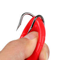 Thunderfrog Hit Black Poison Toad 8cm/19.3g Silicone artificiel appât souple grenouille leurre pour la pêche de fond utilisation du lac à la truite