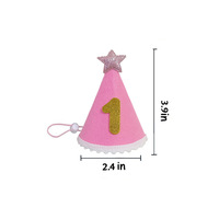 Joyeux Anniversaire : Ensemble Chapeau et Bandana pour Chien et Chat, Motif Dessin Animé Mignon, Décoration d'Anniversaire, Écharpe et Bavoir pour Chiot, Casquette d'Anniversaire en Polyester