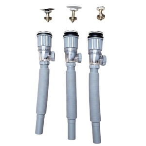 Siphon de <span class=keywords><strong>lavabo</strong></span> flexible anti-odeur à fixation directe usine avec couvercle rabattable et tête en acier à grande biseauté - Product Image 1
