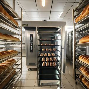 Hoàn Chỉnh Bánh Máy Công Nghiệp Đầy Đủ Thiết Lập Bánh Mì Bánh Nướng Thiết Bị Lò Quay 16/32/64 Khay - Product Image 1