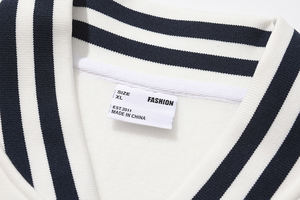 Uniforme universitaire OEM personnalisé veste de baseball pour femmes 2025 tricoté respirant coton mélangé doublé manteau décontracté Color Block automne - Product Image 4