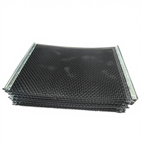 Maille de fil métallique tissée ondulée en acier 65Mn à haute teneur en manganèse, maille de criblage minier, fabrication
