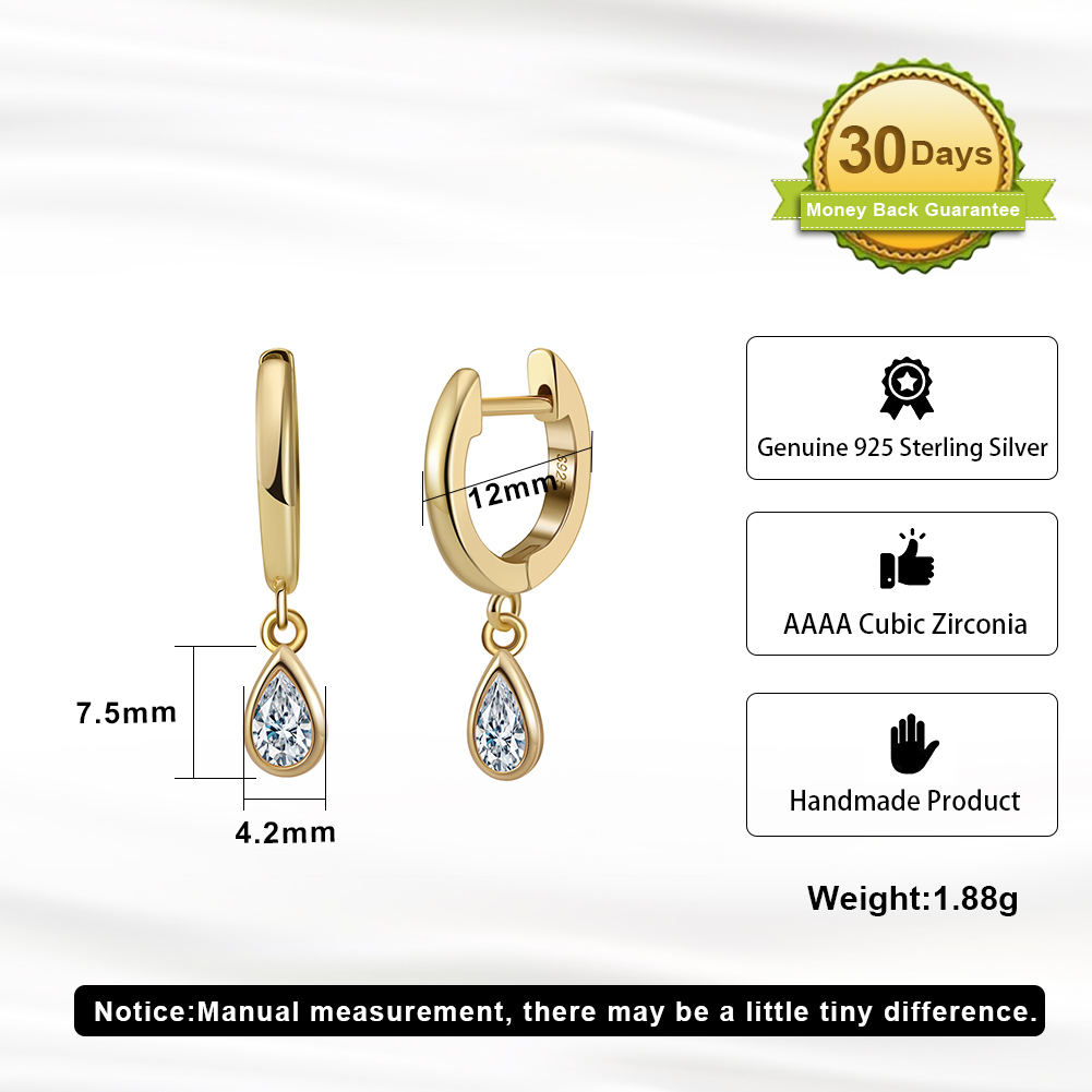 Orecchini A Cerchio Huggie In Argento Sterling Placcato Oro: Design A Corda Intrecciata - Italia - Foto 10