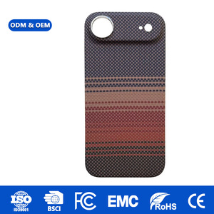Laudtec เคสโทรศัพท์มือถือคาร์บอนไฟเบอร์, ฝาปิดแม่เหล็กบางน้ำหนักเบาออกแบบโลโก้ได้ตามต้องการสำหรับ iPhone 17 AIR PRO MAX Sjk1098 - Product Image 1