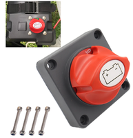 Interruptor de Desconexión de Batería para Automóviles y Embarcaciones, Interruptor de Corte de Conexión de Batería 12-24V