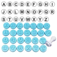 Alphabet Letter Number Press Stamp Set pour Biscuit Cookie Mold Fondant Decorating Tools