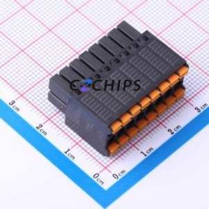 JL15EDGKNH-35008B01 Plug-in Terminal Block P=3.5mm Connector ( Connector Type: Plug )( Construction: 2x8P )( Pitch: 3.5mm ) - Product Image 2