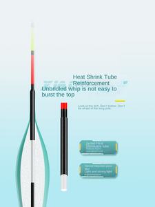 ELEHUA YJPJ407 Big Fish Float Super Llamativo Nano Arenque Plata Bighead Carp High Sensitive Cut Tail Pesca de lanzamiento lejano - Product Image 5