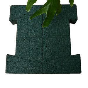 Vente chaude anti-dérapant facile à installer haute densité de verrouillage en caoutchouc chien os finisseur bloc brique pavés pour les allées extérieures - Product Image 5