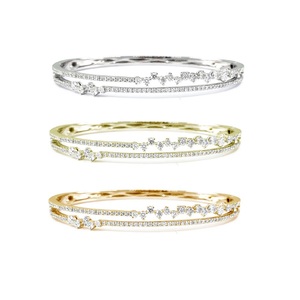 Bijoux fins, design classique de luxe, meilleure qualité, bracelet tennis en or blanc 18 carats avec diamants naturels, cadeau de mariage ou de fiançailles pour femme - Product Image 4