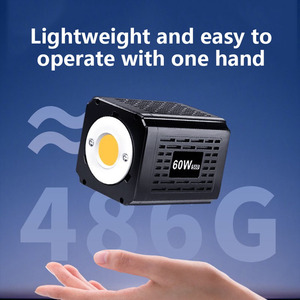 Lumière d'appoint YM-S60 60W COB, lumière rechargeable, prise de vue en extérieur, beauté, diffusion en direct, photographie portable, projecteur - Product Image 3