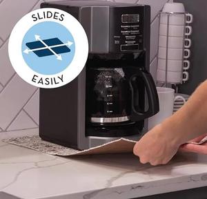 Tappetino da Cucina Rettangolare in Poliestere Assorbente Lavabile Tappetino da Bar <span class=keywords><strong>per</strong></span> Macchina del Caffè Espresso 12x18 Pollici Nero Contemporaneo - Product Image 6