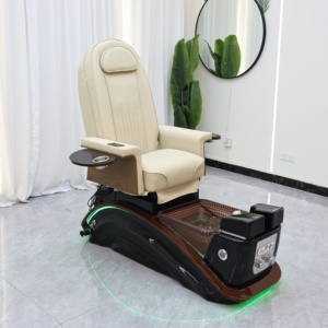 <span class=keywords><strong>Fauteuil</strong></span> de pédicure multifonctionnel pour salon de beauté, base en bois, pour spa des pieds, manucure et pédicure - Product Image 6