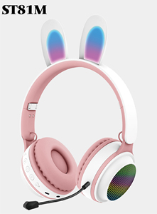 Kunden spezifische kabellose Tier kaninchen ohr kopfhörer mit Mikrofon Niedlicher JL-Chipsatz unterstützt Sport und Spiele für Mädchen Kinder - Product Image 5