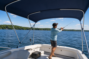 <span class=keywords><strong>Asiento</strong></span> Plegable BIMINI 2026 para <span class=keywords><strong>Barco</strong></span>, con Estructura de Aluminio de Grado Marino y Montaje en Pedestal, para Bote de Pesca, Kayak, Pontón y Yate - Product Image 3