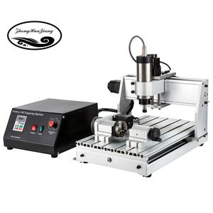 Máquina Router CNC Pequeña Personalizable en Venta de Fábrica 3040 4 Ejes con Motor de Husillo de 300W/800W/1500W y Accesorios de Mesa con Controlador - Product Image 1