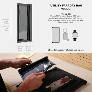 ซองใส่โทรศัพท์มือถือแบบเรียบง่ายป้องกันการปล่อยสัญญาณจากแล็ปท็อปซองผ้าออกซ์ฟอร์ด - Product Image 4