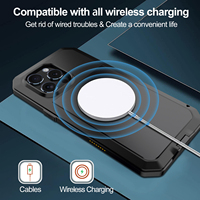 Nouveau étui de téléphone en métal anti-chute antichoc IP54 étanche à 360 degrés de haute qualité pour iPhone16promax