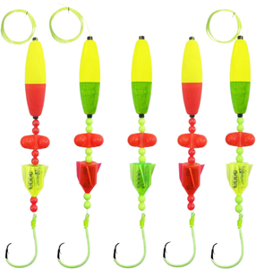 FTK Ensemble de pêche au poisson-chat performant avec flotteur, rig à sonnette, montages Santee Cooper et bouée verticale en ABS pour <span class=keywords><strong>la</strong></span> pêche en mer depuis bateau 18-22cm - Product Image 2