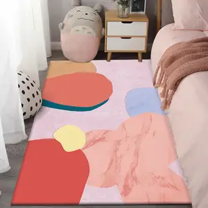 Tapis soyeux antidérapant de haute qualité, moquette de sol pour chambre à coucher et salon, décoration de maison