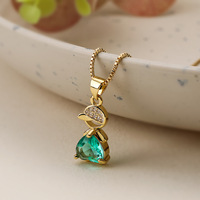 Minorité simple couple clavicule chaîne INS net cuivre rouge plaqué or zircon pendentif collier pour garçons et filles