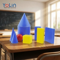 Ensemble de 6 modèles de formes géométriques pour les élèves du primaire, outil éducatif 17*13*13cm
