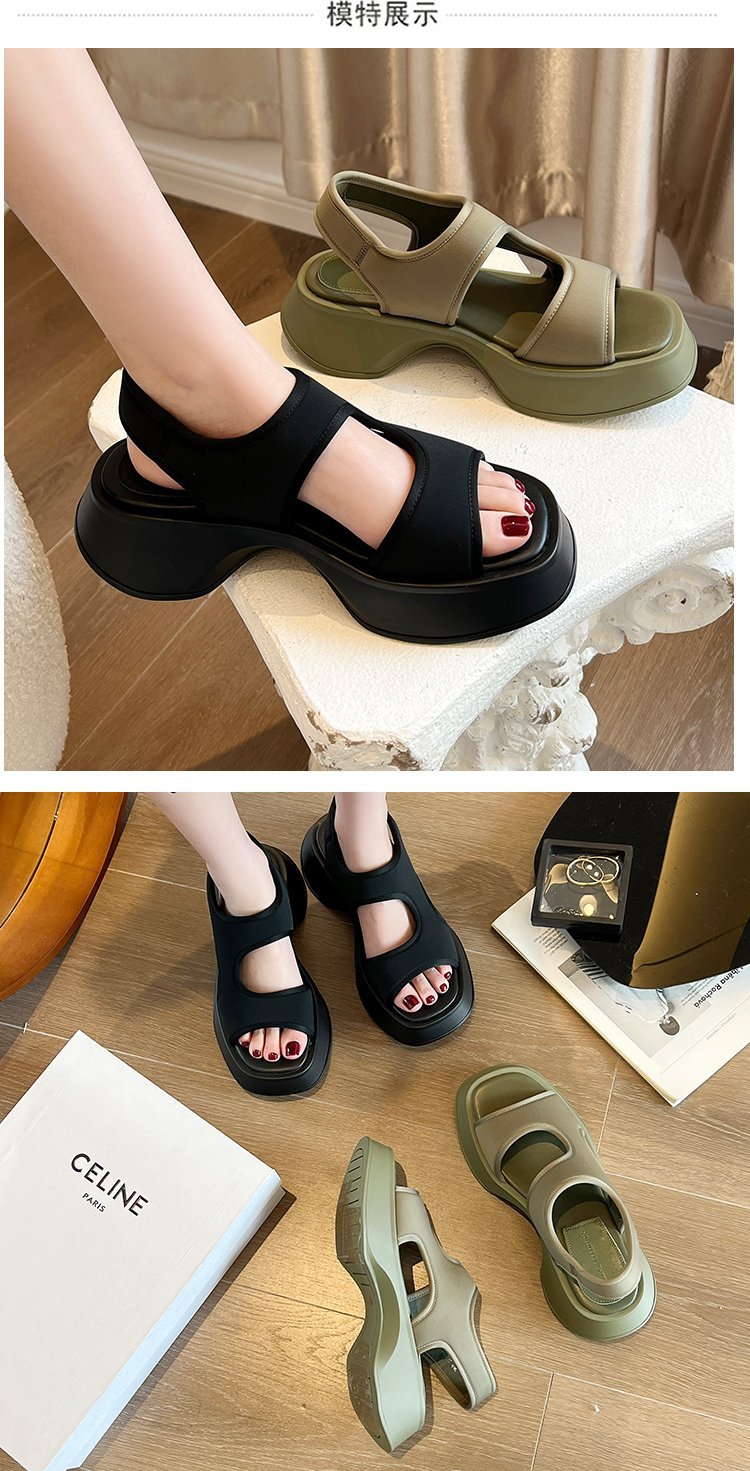 Women Fashion Foam Sole Sandals Thick Soled Casual Open Toe Sandals for Women