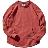 T-shirt Homme Personnalisable THREAD VOX Style Urbain Américain Très Épais avec Poche Kangourou, Haut Thermique Chaud et Robuste