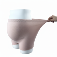 Sous-vêtements post-partum jetables à taille haute en tissu non tissé et élasthanne pour femmes, doux et extensibles, pour césarienne, culottes sans couture