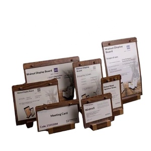 Support <span class=keywords><strong>de</strong></span> présentation <span class=keywords><strong>de</strong></span> cartes <span class=keywords><strong>de</strong></span> table en bois massif <span class=keywords><strong>de</strong></span> <span class=keywords><strong>noyer</strong></span> en forme <span class=keywords><strong>de</strong></span> L pour menu <span class=keywords><strong>de</strong></span> restaurant et réunions <span class=keywords><strong>de</strong></span> bureau, format A4 - Product Image 1