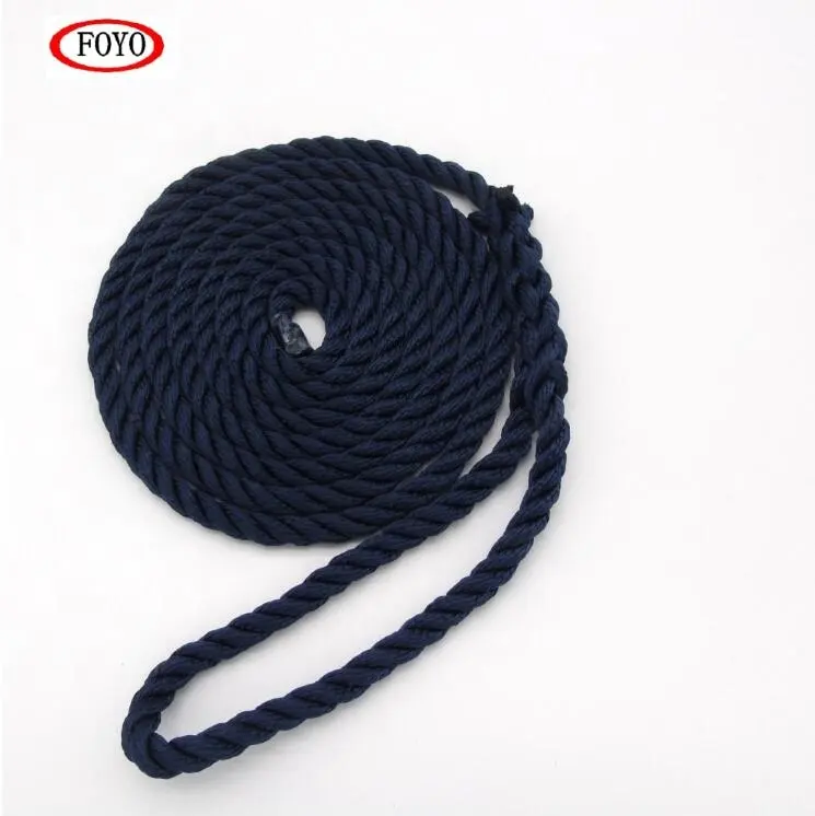 Foyo Brand top quality boat accessories mooring rope--double braided for boat and kayak and sailboat