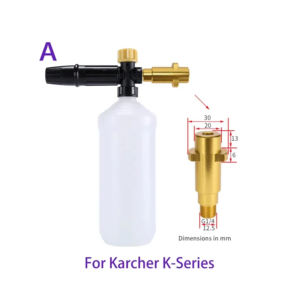 Générateur de mousse Snow Foam <span class=keywords><strong>Lance</strong></span> Pistolet à savon <span class=keywords><strong>Buse</strong></span> à mousse pour Karchers AR /Bosch/AQT Accessoires de nettoyage de voiture Laveuse de voiture haute pression - Product Image 2
