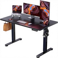 Bureau debout électrique moderne ErGear à hauteur réglable 48x24 pouces en acier et bois d'ingénierie avec mémoire pour le bureau à domicile