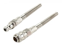 Raccord rapide en laiton de type Rectus 21, style européen, avec filetage BSPT 1/8'', pression de service 500 psi, structure à ressort, OEM