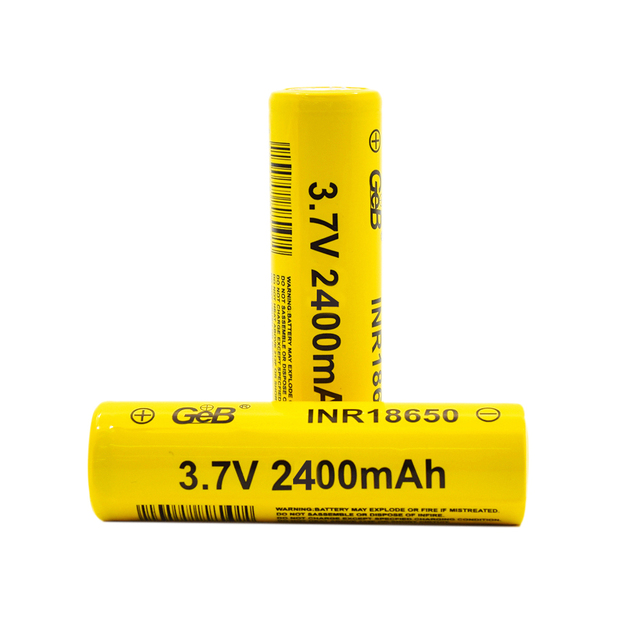 GEB Factory Price Li-ion 18650 2400mah 3.7v 8.88wh Rechargeable 18650 Lithium Ion Battery for Electric Bikes