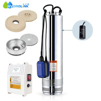 Pompe submersible électrique pour puits profond de 3 à 5 pouces avec impulsionneur multi-étages en plastique/acier inoxydable
