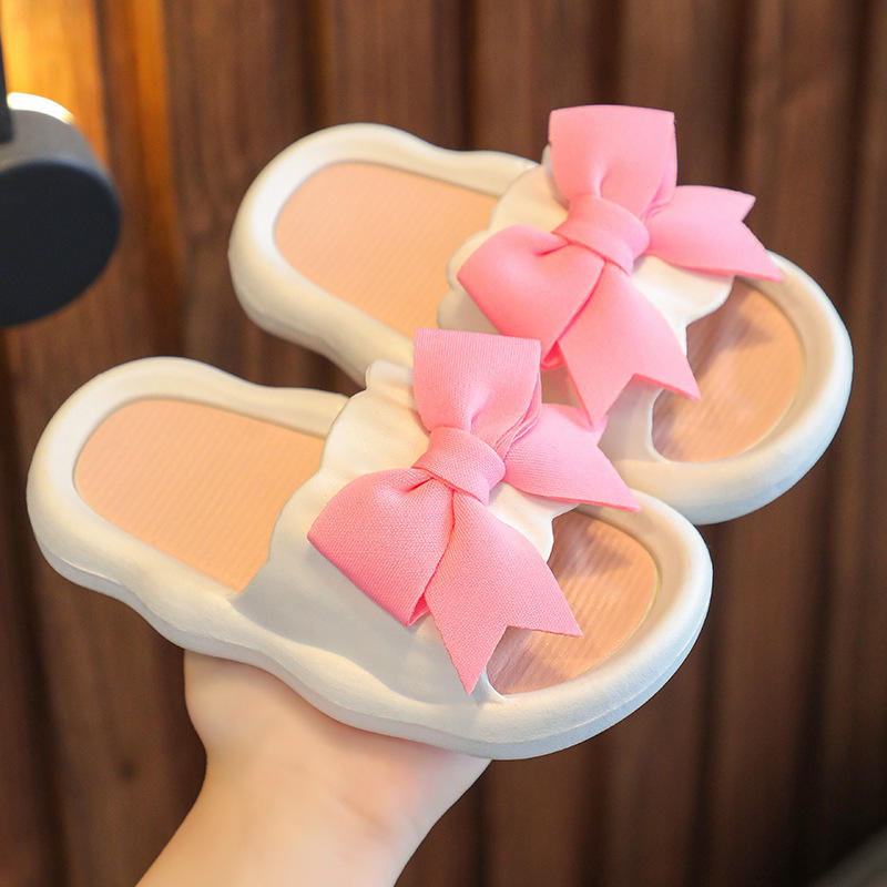 New Cute Slippers Kid Girl Slippers Kid Girl Slippers Soft Sole Princess  Non Slip House Shoes
