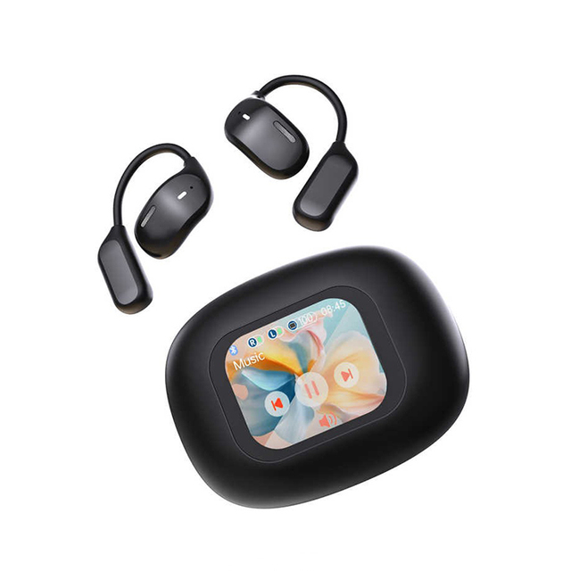 Wireless Sports Ear Hook Buds Noise-Cancelling Earbuds Stereo Rotatable Hook Ultra Long Battery Life Earphones JM16