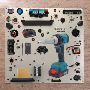 עבור תותח 18v סוללה תעשייתי ללא ברשלנית תותח חשמלי 2.4-5.0 מ "מ חרק מקדוח להכניס לפרוייקטים שונים - Product Image 3