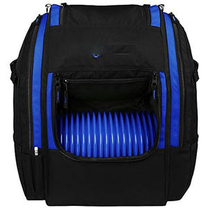 Free sample Elegant Red and Black Waterproof 1823 Disc <b>Golf</b> <b>Bag</b> Organizer with Generous Manufacturer Extra Upper Pouch - Product Image 5