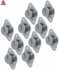 LEITE Fermeture à quart de tour sur mesure en acier inoxydable argenté de 5/16 po, tête ovale, Dzus pour motos, Chine OEM/ODM, selon dessin - Product Image 6