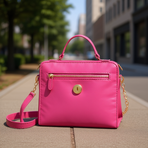 Bolso Bandolera Gadea Buganvilia para Mujer, PU, Asa Única, Cierre de Cremallera, Cadenas, Bolso de Hombro Moderno para Todas las Temporadas - Product Image 2