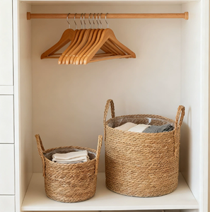 Cestas <span class=keywords><strong>de</strong></span> Almacenamiento Multifuncionales <span class=keywords><strong>de</strong></span> Paja Ecológica para Decoración del Hogar y Macetas - Product Image 3