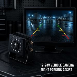 Caméra de vision nocturne pour véhicule avec LED IR, étanche IP68, 12-24V, vue à 120-170 degrés pour camion, bus, véhicule, utilisation avant/arrière pour le stationnement - Product Image 6
