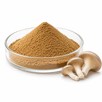 Poudre d'extrait de Pleurotes Ostreatus en vrac, 30% de polysaccharides, extrait de pleurotes, ingrédient de qualité alimentaire