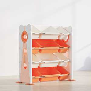 <span class=keywords><strong>Meuble</strong></span> de <span class=keywords><strong>Rangement</strong></span> Enfant Thème Ours, Étagère en Plastique pour Jouets et Intérieur - Product Image 2
