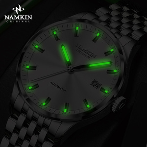 Reloj Automático de Moda Minimalista para Hombre con Logotipo Personalizable, 5ATM, de Lujo para Negocios, de Acero Inoxidable 316L, Mecánico - Product Image 4