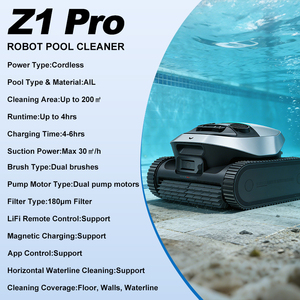 روبوت تنظيف حمامات ذكي جديد لعام 2026 مع خاصية تخطيط المسار الذكي، يعمل لاسلكيًا وتنظف تحت الماء تلقائيًا مع وظيفة تسلق الجدران - Product Image 6